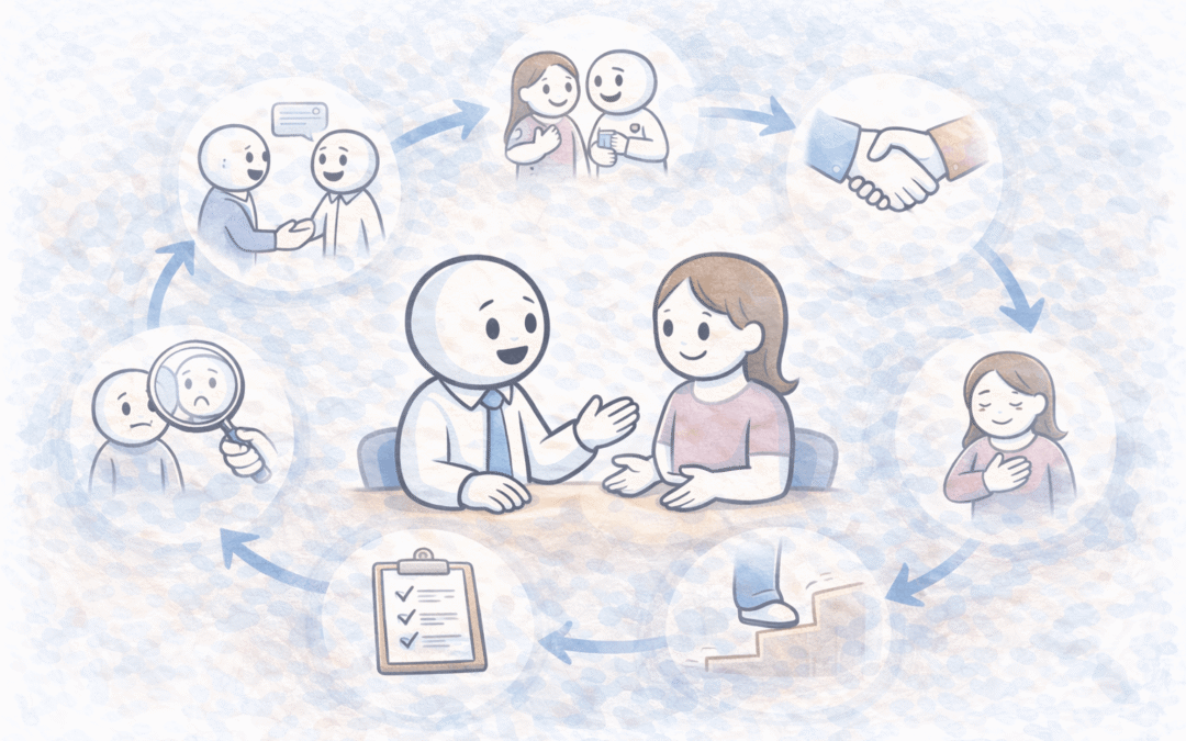 De Klikmethode uitgelegd: zes stappen naar een gesprek dat werkt